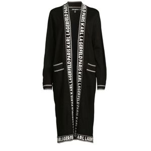 karl lagerfeld women Long Cardigan sweater xl